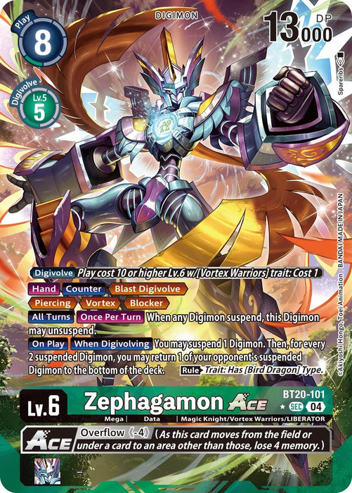Zephagamon ACE (Alternate Art) (BT20-101 SEC) (Foil) [Release Special Booster 2.5]