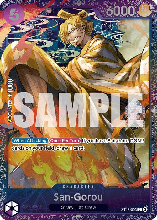 San-Gorou (Treasure Cup 2025) - One Piece Promotion Cards (OP-PR)(ST18-003)