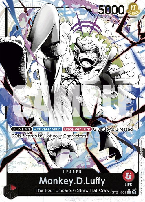 Image for Monkey.D.Luffy (001) (Parallel) (ST21-001) (Foil) [Starter Deck EX: Gear 5] - One Piece Card Game