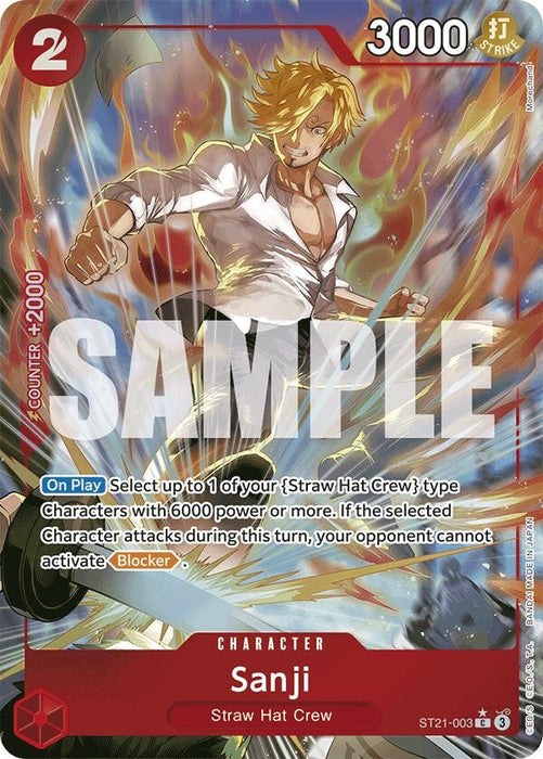 Sanji (Parallel) (ST21-003) (Foil) [Starter Deck EX: Gear 5]