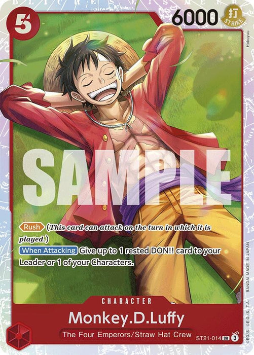 Monkey.D.Luffy (014) (ST21-014) (Foil) [Starter Deck EX: Gear 5]