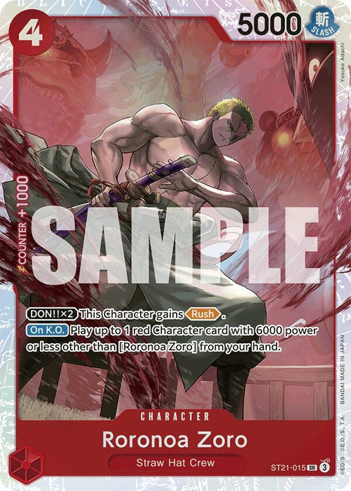 Roronoa Zoro (ST21-015) (Foil) [Starter Deck EX: Gear 5]