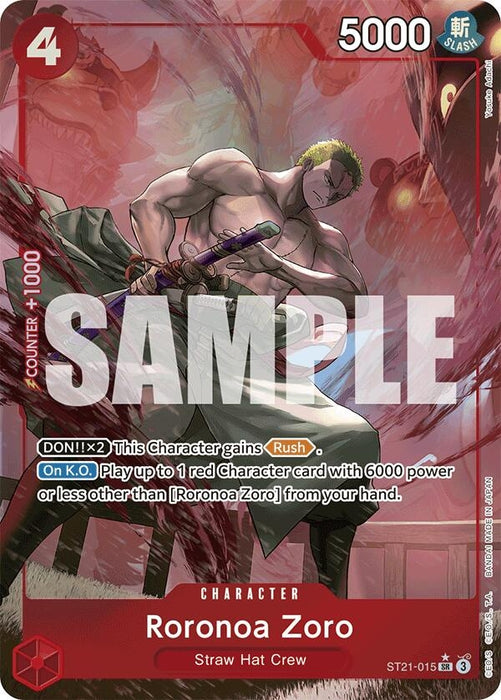Roronoa Zoro (Parallel) (ST21-015) (Foil) [Starter Deck EX: Gear 5]