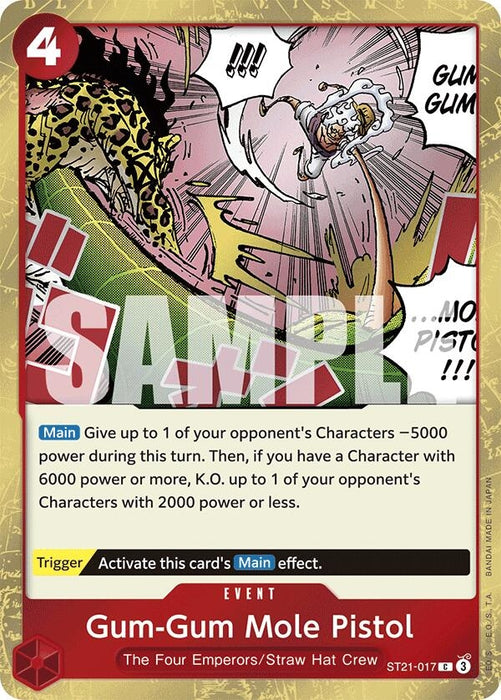 Gum-Gum Mole Pistol (ST21-017) (Foil) [Starter Deck EX: Gear 5]