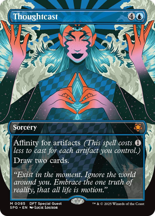 Image for Thoughtcast (Borderless) (85) (Foil) [Special Guests] - Magic: The Gathering