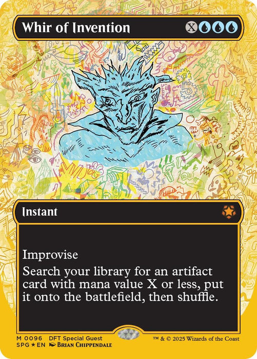 Image for Whir of Invention (Borderless) (First-Place Foil) (96) (Foil) [Special Guests] - Magic: The Gathering