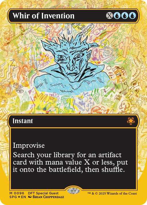 Image for Whir of Invention (Borderless) (First-Place Foil) (96) (Foil) [Special Guests] - Magic: The Gathering
