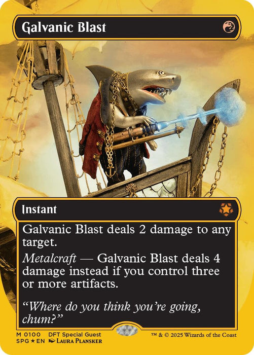 Image for Galvanic Blast (Borderless) (First-Place Foil) (100) (Foil) [Special Guests] - Magic: The Gathering