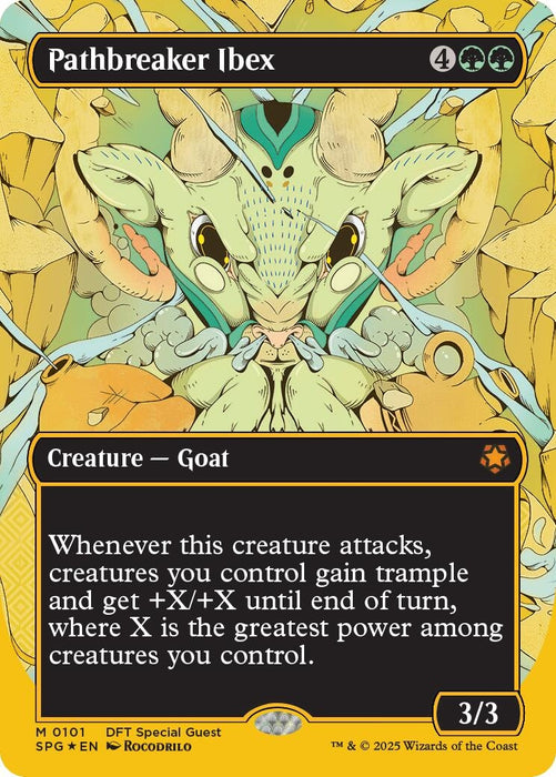 Pathbreaker Ibex (Borderless) (First-Place Foil) (101) (Foil) [Special Guests]