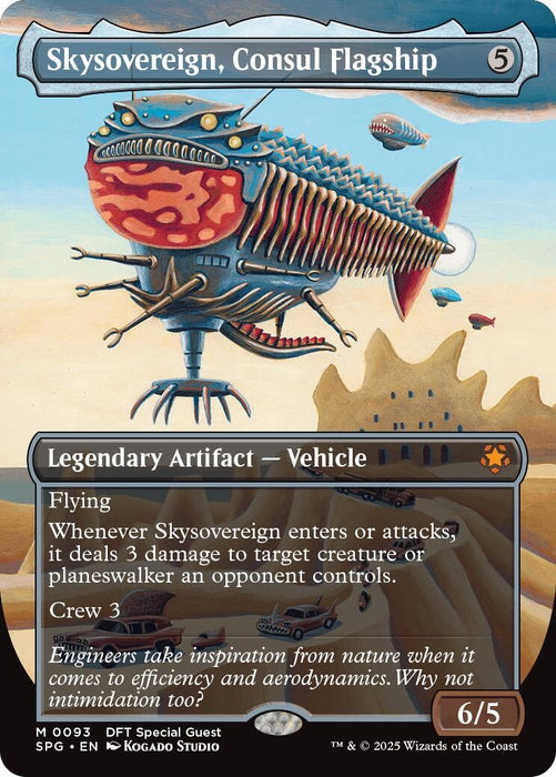 Image for Skysovereign, Consul Flagship (Borderless) (93) (Foil) [Special Guests] - Magic: The Gathering