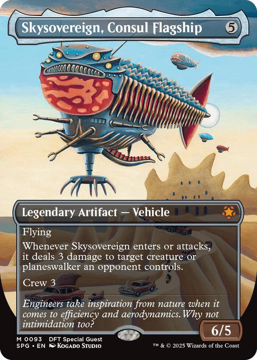 Image for Skysovereign, Consul Flagship (Borderless) (93) (Foil) [Special Guests] - Magic: The Gathering