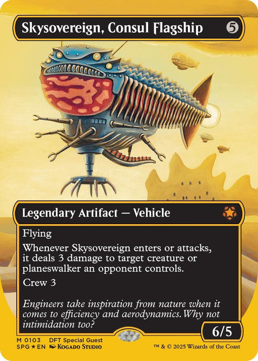Image for Skysovereign, Consul Flagship (First-Place Foil) (103) (Foil) [Special Guests] - Magic: The Gathering