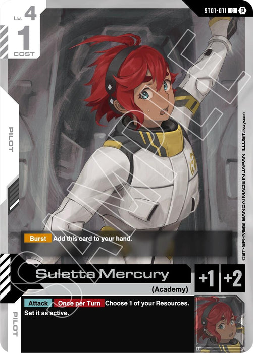 Image for Suletta Mercury (ST01-011) [Edition Beta] - Gundam Card Game
