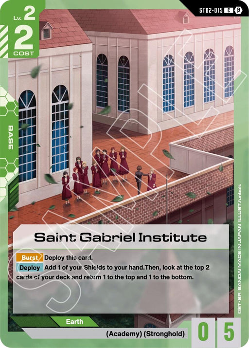 Image for Saint Gabriel Institute (ST02-015) [Edition Beta] - Gundam Card Game