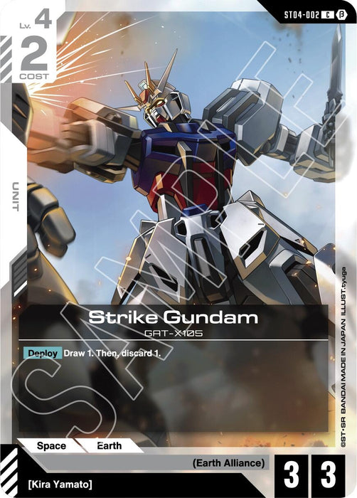 Image for Strike Gundam (ST04-002) [Edition Beta] - Gundam Card Game
