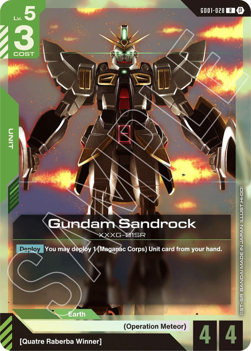 Image for Gundam Sandrock (GD01-028) (Holofoil) [Edition Beta] - Gundam Card Game