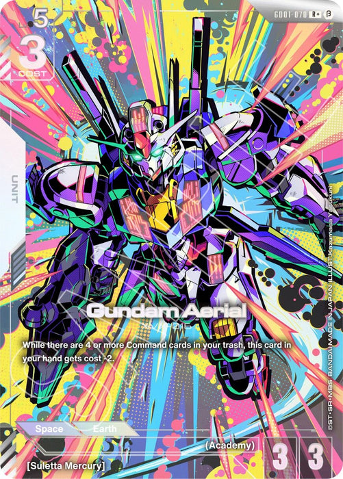 Image for Gundam Aerial (R+) (GD01-070) (Holofoil) [Edition Beta] - Gundam Card Game