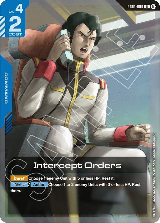 Image for Intercept Orders (GD01-099) (Holofoil) [Edition Beta] - Gundam Card Game
