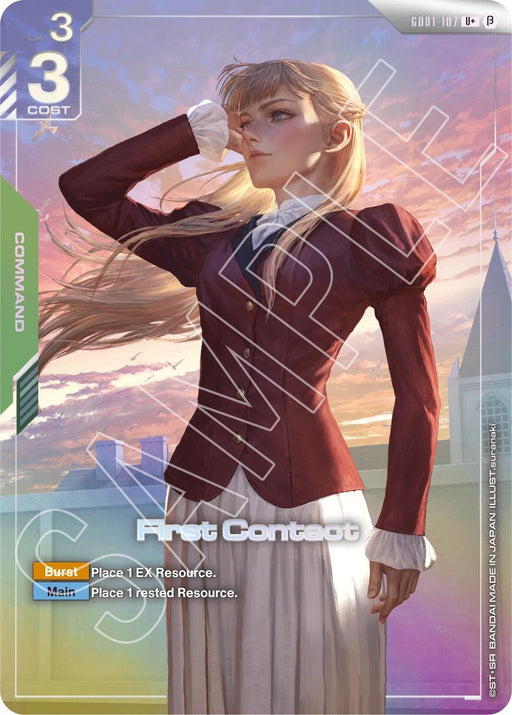Image for First Contact (U+) (GD01-107) [Edition Beta] - Gundam Card Game