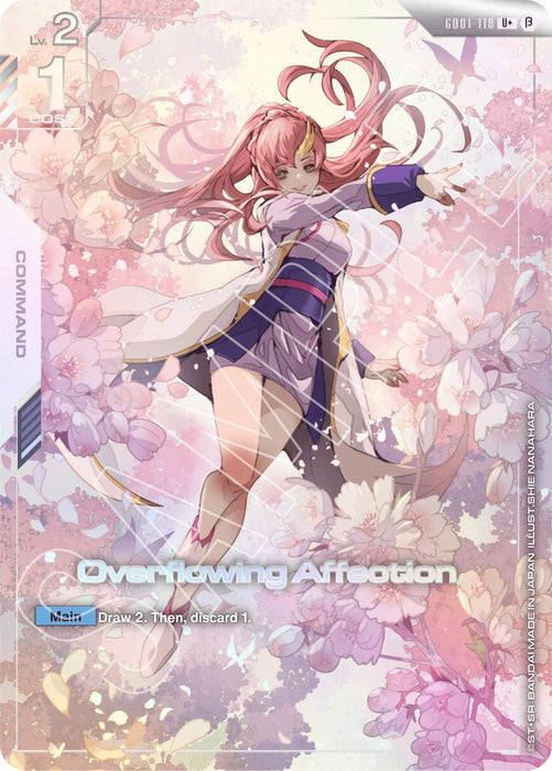 Image for Overflowing Affection (U+) (GD01-118) (Holofoil) [Edition Beta] - Gundam Card Game