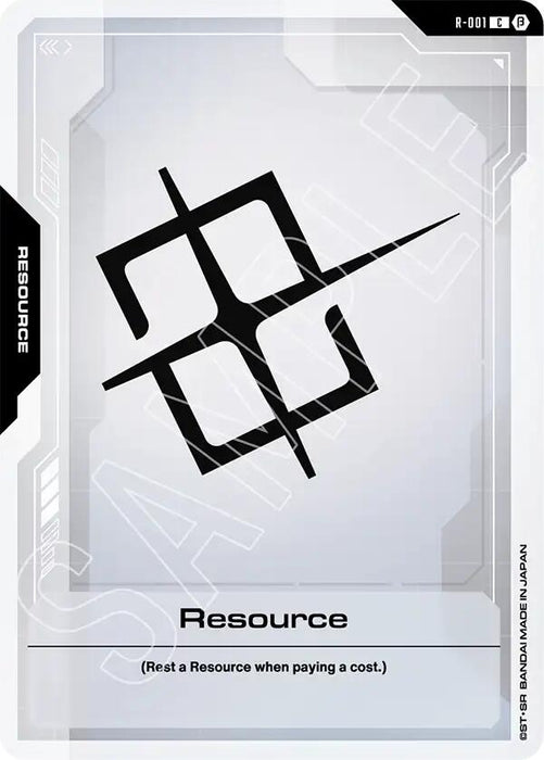 Image for Resource (R-001) [Edition Beta] - Gundam Card Game