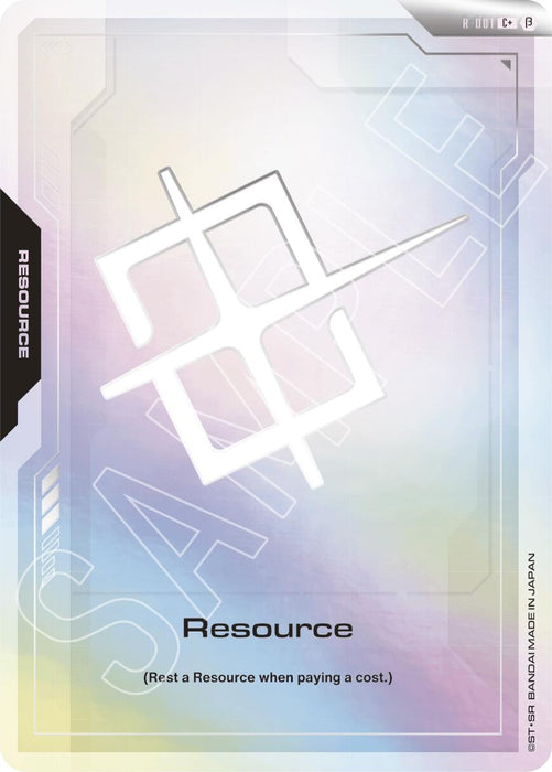 Image for Resource (C+) (R-001) (Holofoil) [Edition Beta] - Gundam Card Game