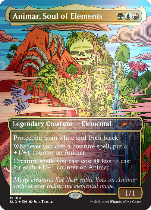 Image for Animar, Soul of Elements (Rainbow Foil) (1891) (Foil) [Secret Lair Drop Series] - Magic: The Gathering