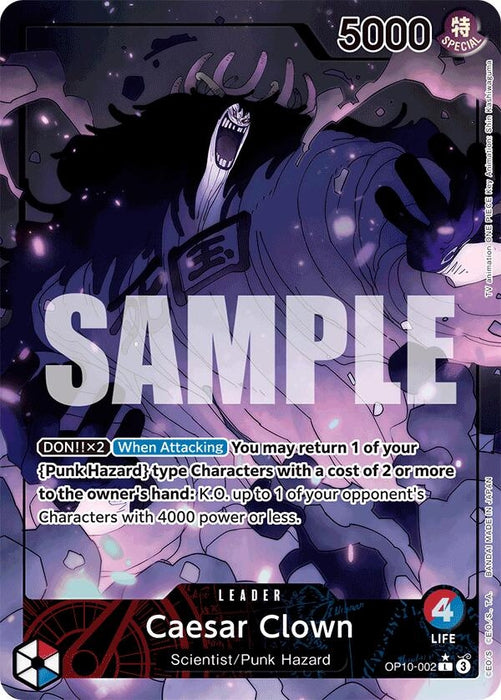 Caesar Clown (002) (Parallel) (OP10-002) (Foil) [Royal Blood]