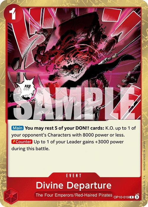 Divine Departure (OP10-019) (Foil) [Royal Blood]