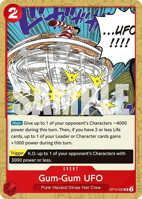 Image for Gum-Gum UFO (OP10-020) [Royal Blood] - One Piece Card Game
