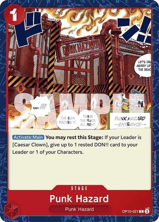 Image for Punk Hazard (OP10-021) [Royal Blood] - One Piece Card Game