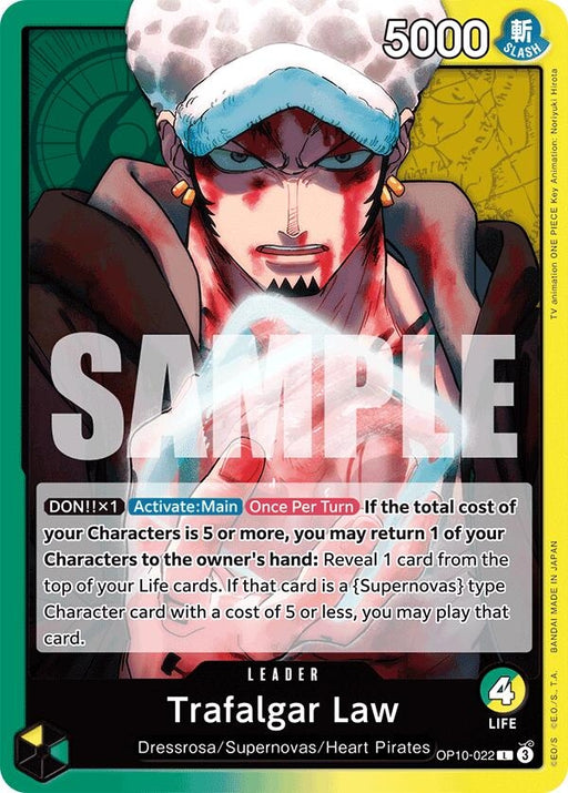 Image for Trafalgar Law (022) (OP10-022) [Royal Blood] - One Piece Card Game