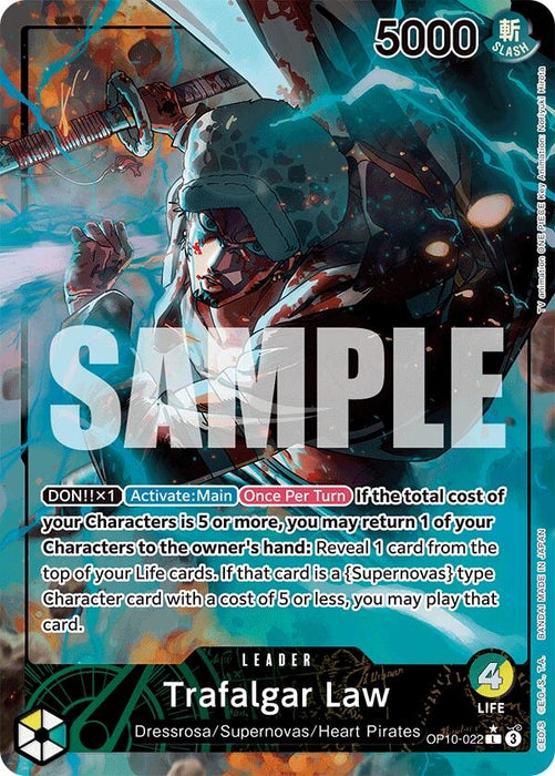 Trafalgar Law (022) (Parallel) (OP10-022) (Foil) [Royal Blood]