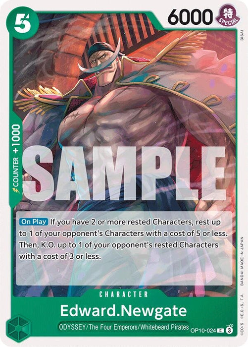 Image for Edward.Newgate (OP10-024) [Royal Blood] - One Piece Card Game