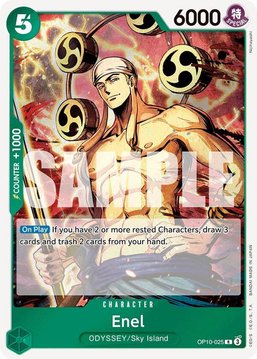 Image for Enel (OP10-025) (Foil) [Royal Blood] - One Piece Card Game