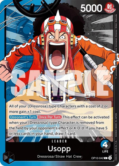Image for Usopp (042) (OP10-042) [Royal Blood] - One Piece Card Game
