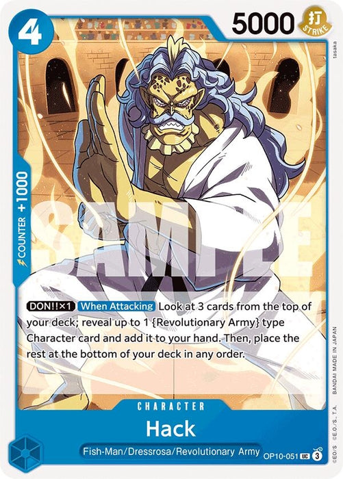 Image for Hack (OP10-051) [Royal Blood] - One Piece Card Game