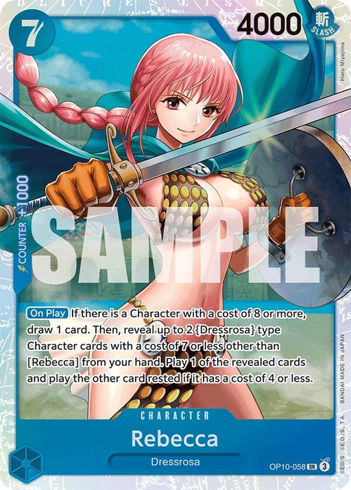 Image for Rebecca (OP10-058) (Foil) [Royal Blood] - One Piece Card Game