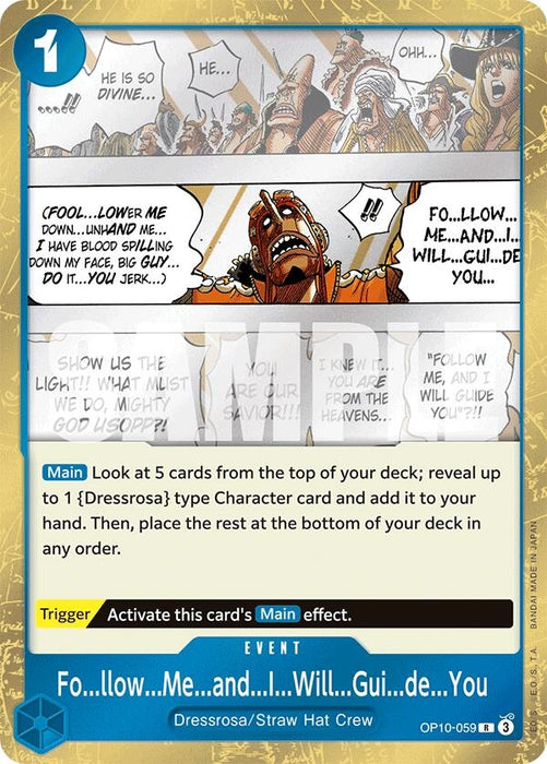Image for Fo...llow...Me...and...I...Will...Gui...de...You (OP10-059) (Foil) [Royal Blood] - One Piece Card Game