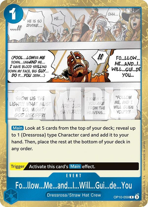 Image for Fo...llow...Me...and...I...Will...Gui...de...You (OP10-059) (Foil) [Royal Blood] - One Piece Card Game