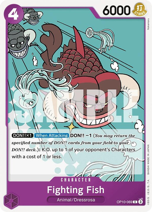 Image for Fighting Fish (OP10-069) [Royal Blood] - One Piece Card Game