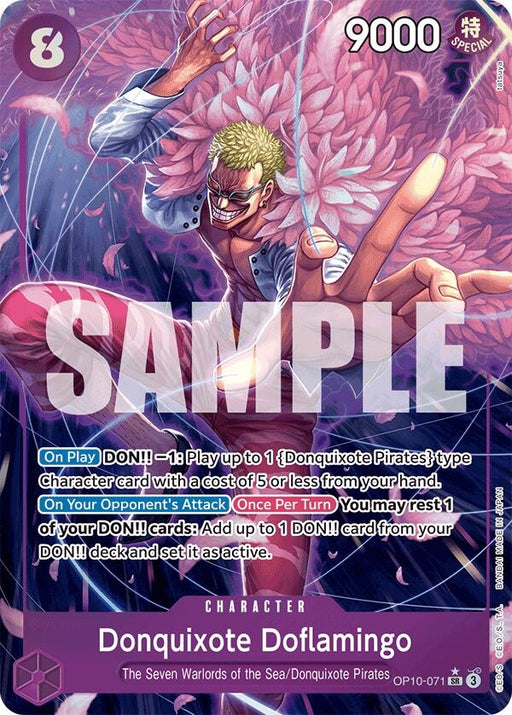 Image for Donquixote Doflamingo (Parallel) (OP10-071) (Foil) [Royal Blood] - One Piece Card Game