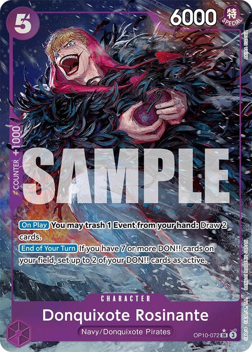 Image for Donquixote Rosinante (Parallel) (OP10-072) (Foil) [Royal Blood] - One Piece Card Game