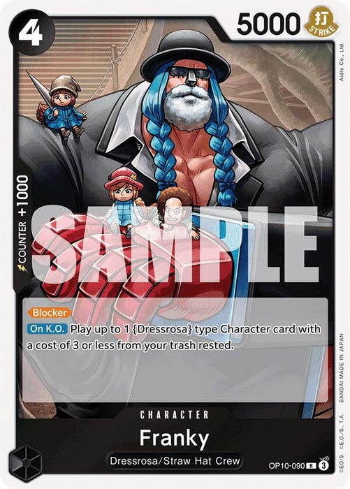 Image for Franky (090) (OP10-090) (Foil) [Royal Blood] - One Piece Card Game