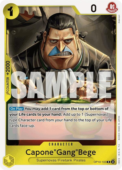 Image for Capone"Gang"Bege (OP10-103) (Foil) [Royal Blood] - One Piece Card Game