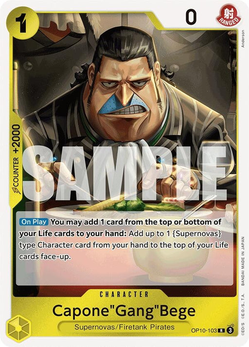 Image for Capone"Gang"Bege (OP10-103) (Foil) [Royal Blood] - One Piece Card Game