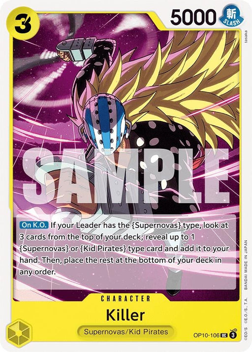 Image for Killer (OP10-106) [Royal Blood] - One Piece Card Game