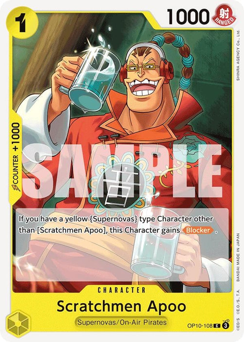 Image for Scratchmen Apoo (OP10-108) [Royal Blood] - One Piece Card Game
