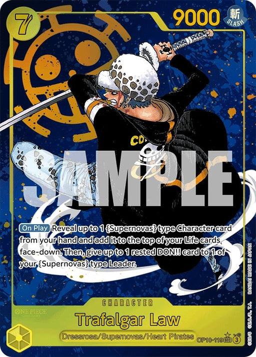Image for Trafalgar Law (119) (Parallel) (OP10-119) (Foil) [Royal Blood] - One Piece Card Game