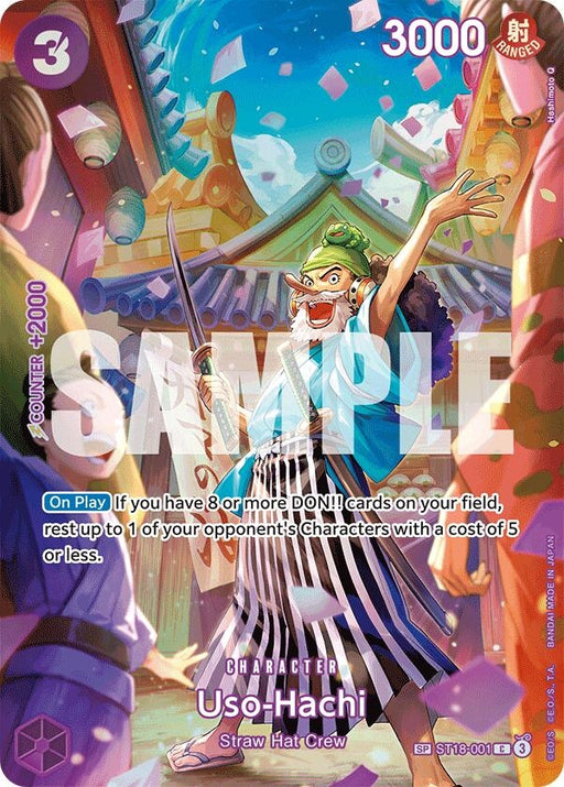 Image for Uso-Hachi (SP) (ST18-001) (Foil) [Royal Blood] - One Piece Card Game
